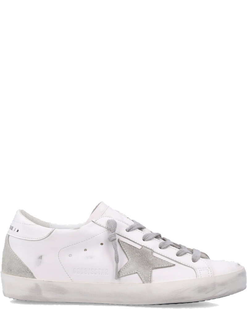 Оригінальна Super Star Bio White Womans Sneakers With Suede Star Golden goose