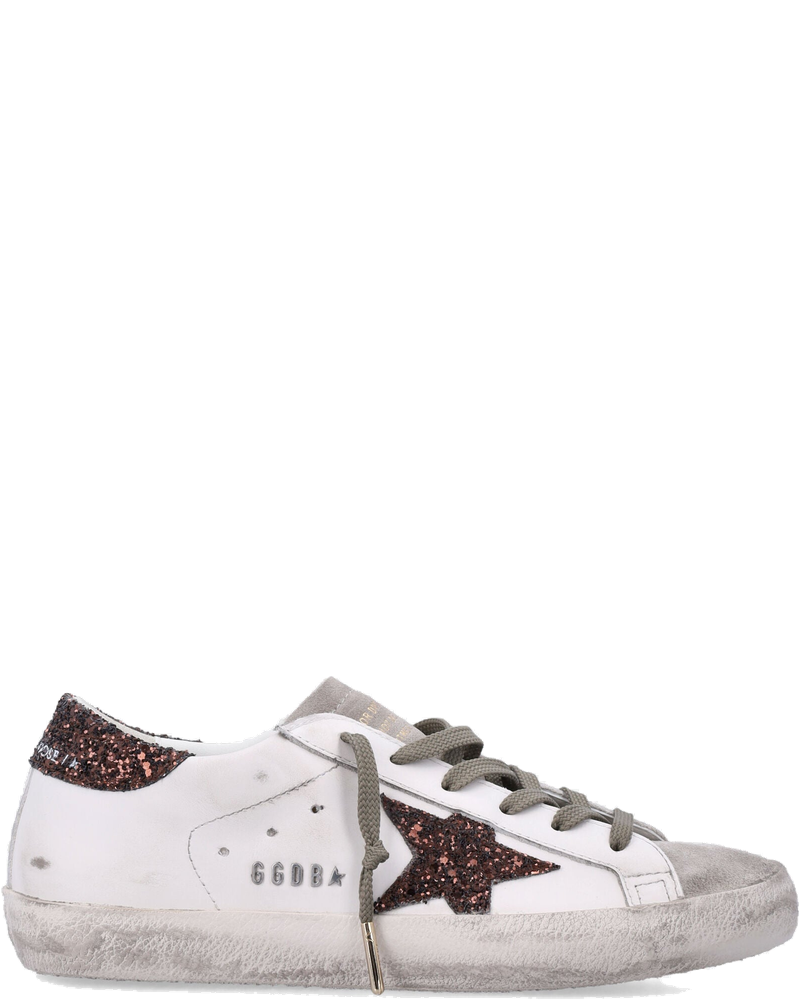 Оригінальна Super Star Womans Sneakers With Glitter Star Golden goose
