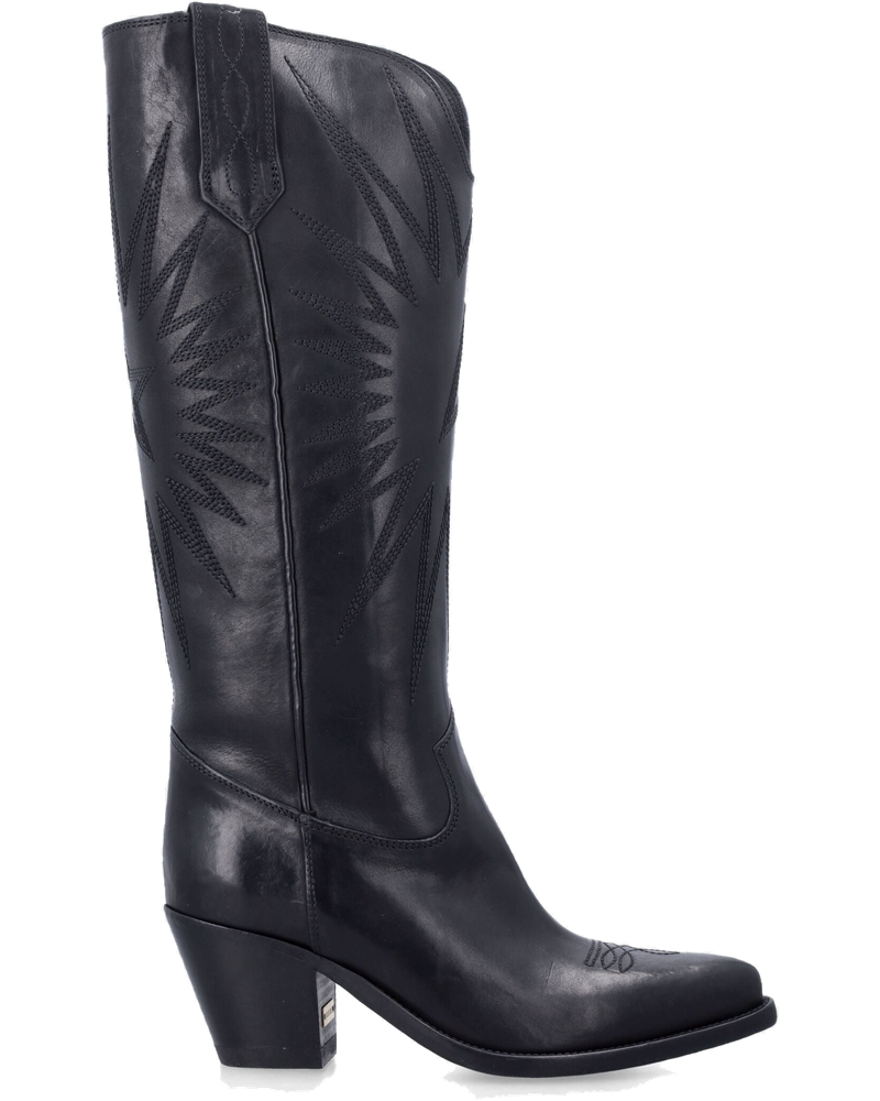 Wish Star Black Leather Boots Golden goose – Гарантія оригінальності
