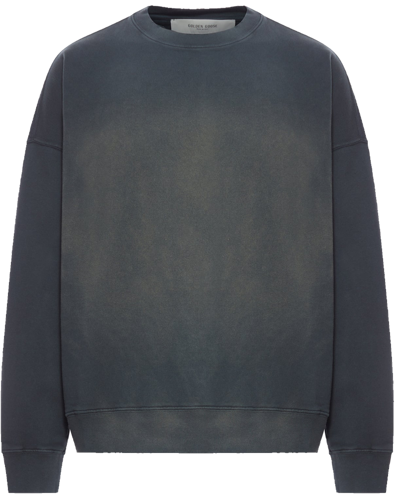 Оригінальна Crew Neck Sweatshirt With A Distressed Effect Golden goose