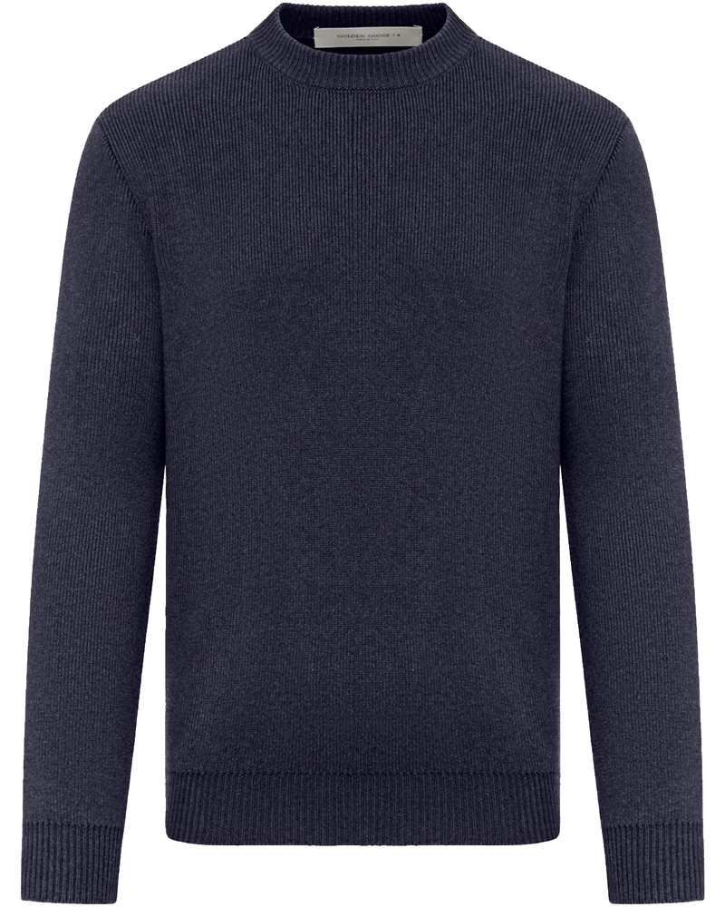 Crew Neck Cotton Sweater With Logo Golden goose – Гарантія оригінальності