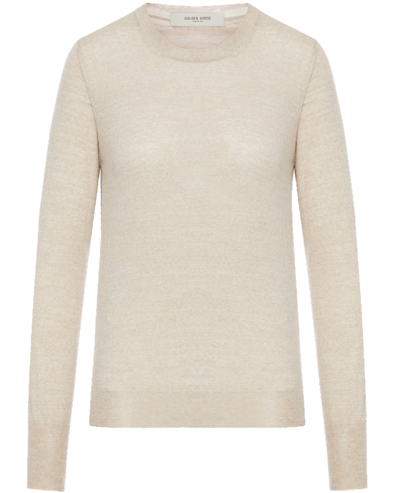 Оригінальна Women`s Crew Neck Wool Sweater Golden goose