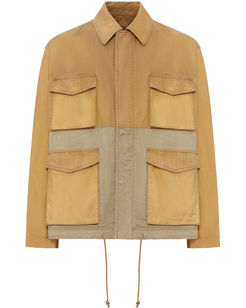 Color Block Cotton Utility Jacket Golden goose оригінал – Купити в Україні