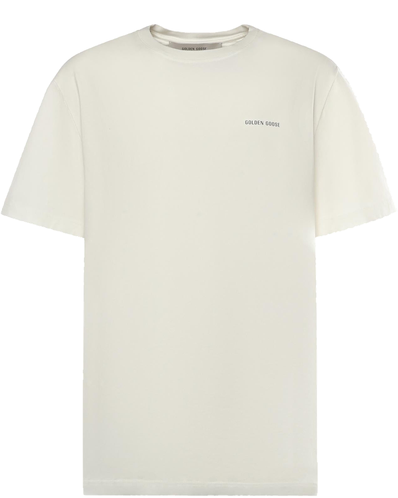 T-Shirt In Cotone Con Logo Golden goose оригінал – Купити в Україні