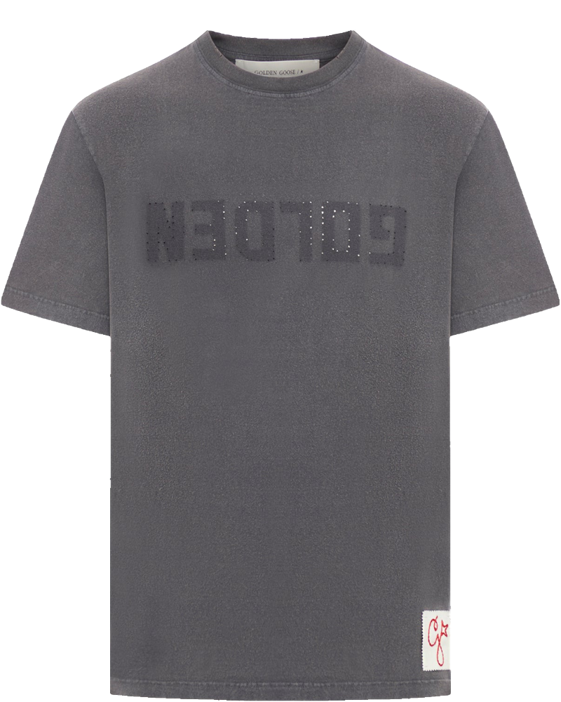 Short-Sleeved T-Shirt With Logo Print Golden goose – Гарантія оригінальності