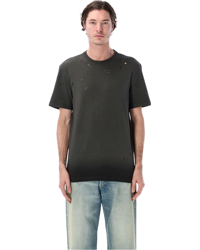 Distressed Heart T Shirt Golden goose – Гарантія оригінальності