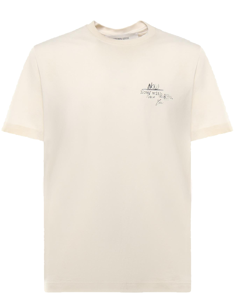 T-Shirt Journeys Con Stampa Golden goose – Гарантія оригінальності
