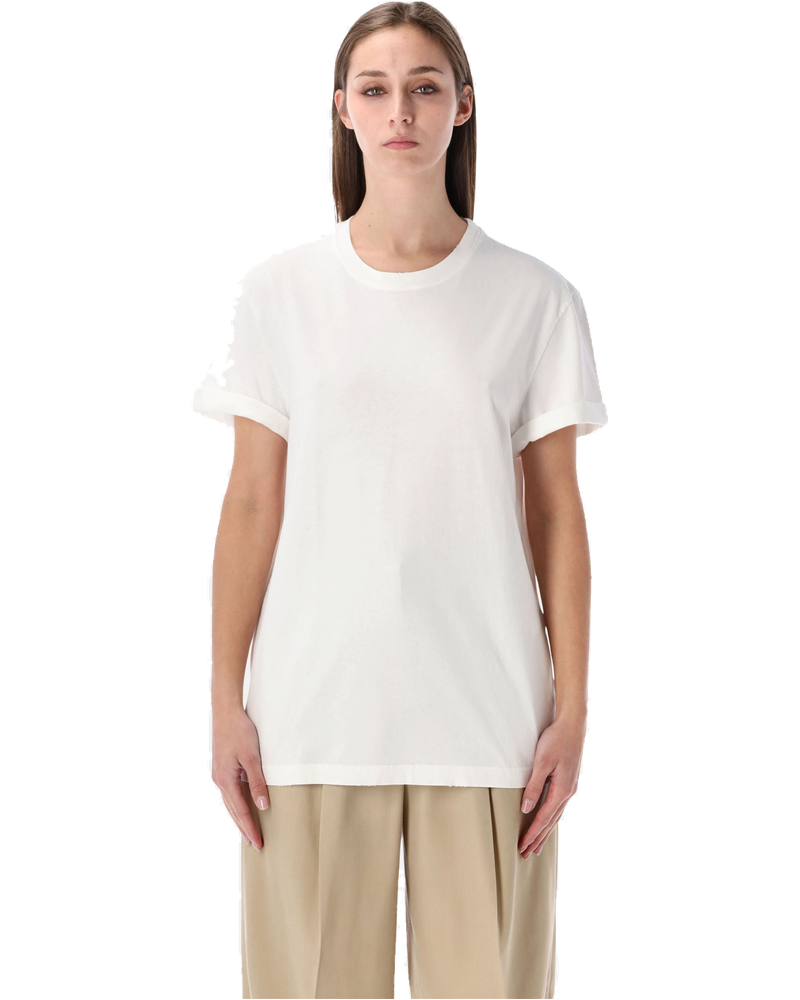 White Distressed Cotton T Shirt Golden goose оригінал – Купити в Україні