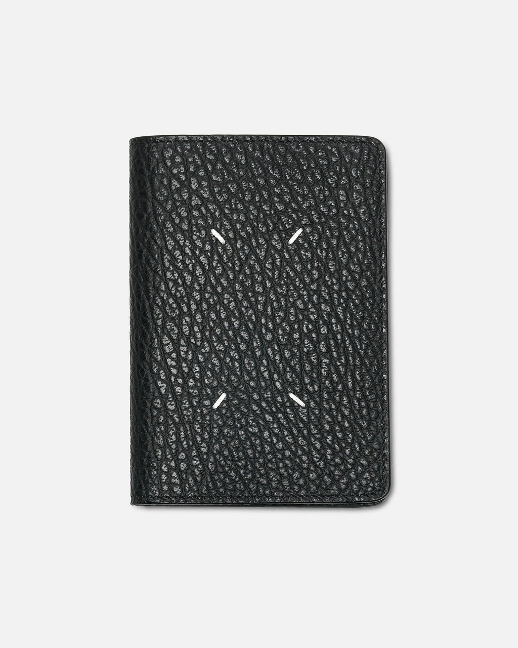 Grainy Leather Passport Cover In Black Maison margiela оригінал – Купити в Україні – боковий вид