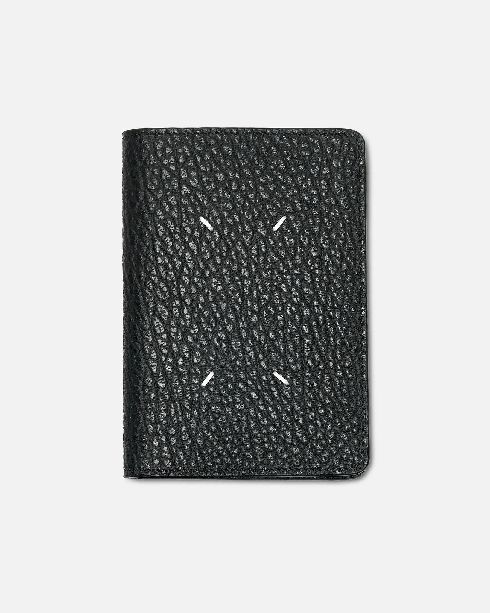 Grainy Leather Passport Cover In Black Maison margiela оригінал – Купити в Україні – боковий вид