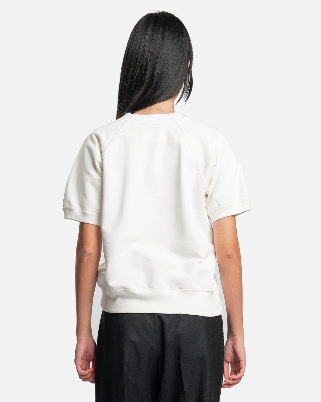 Оригінальна Graphic Print Sweater In White Maison margiela – детальний вид