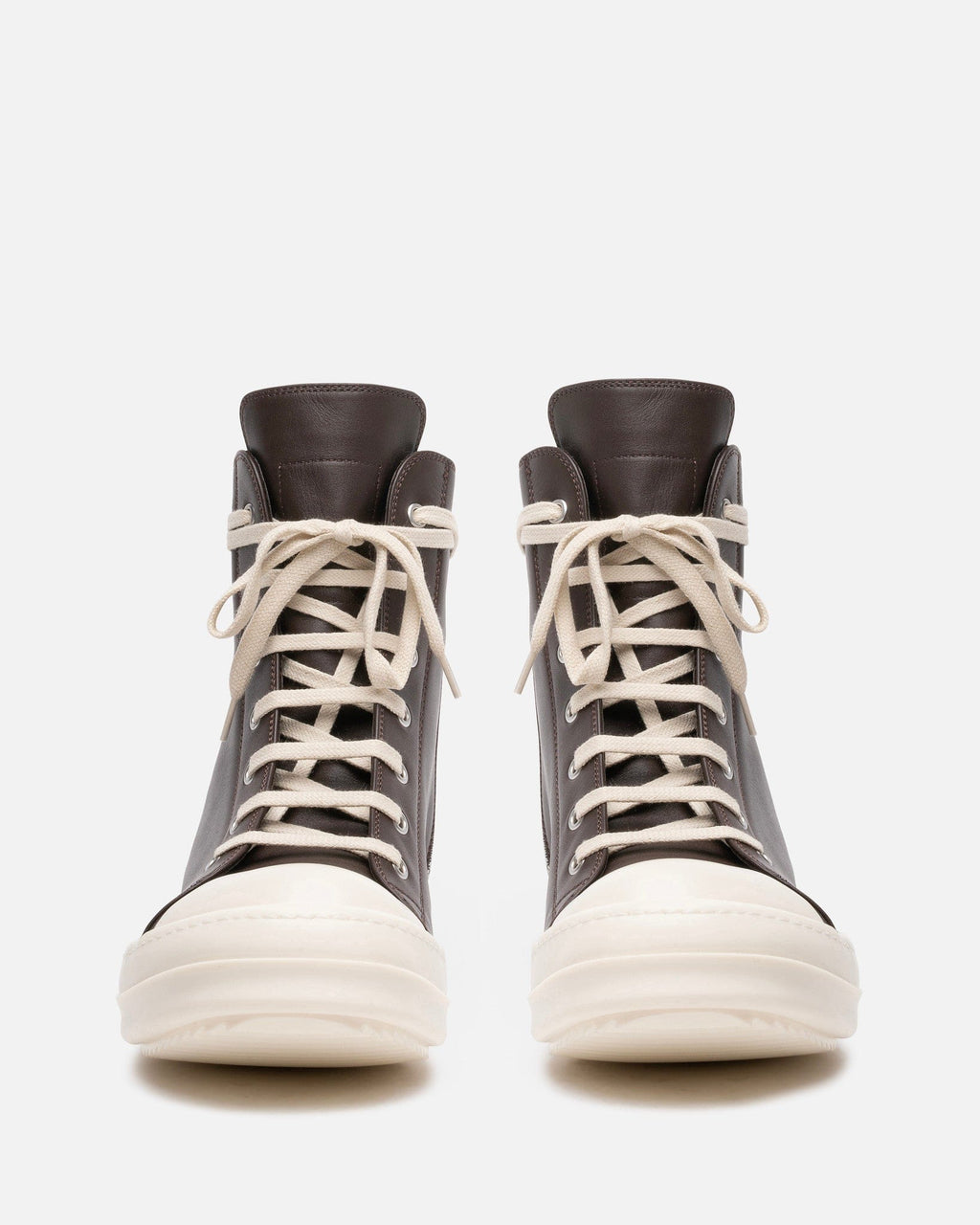 Grease Calf Leather Ramones In Brown Rick owens оригінал – Купити в Україні – детальний вид