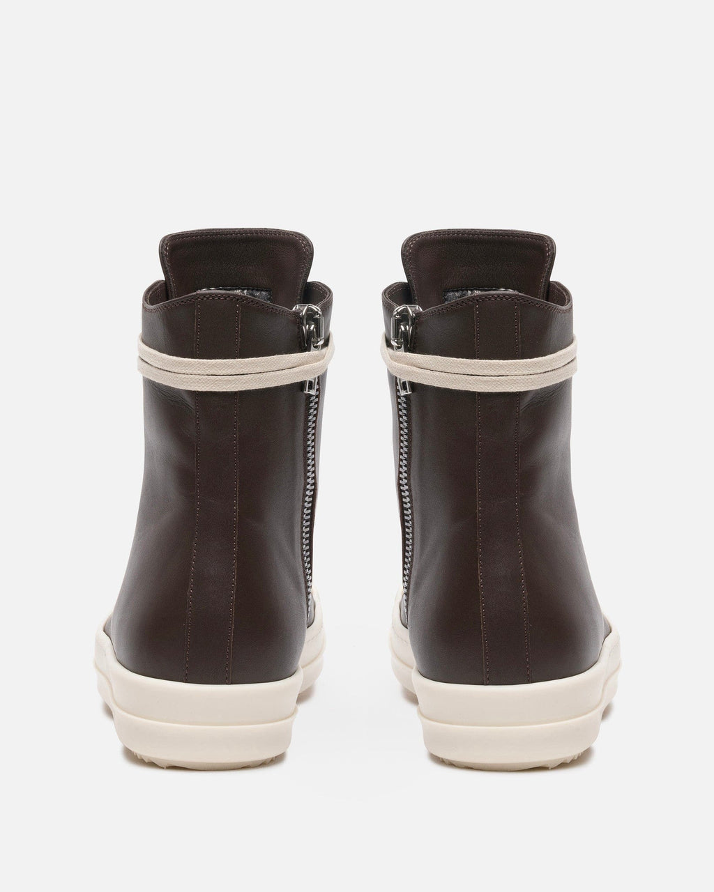 Grease Calf Leather Ramones In Brown Rick owens оригінал – Купити в Україні – збільшений вид