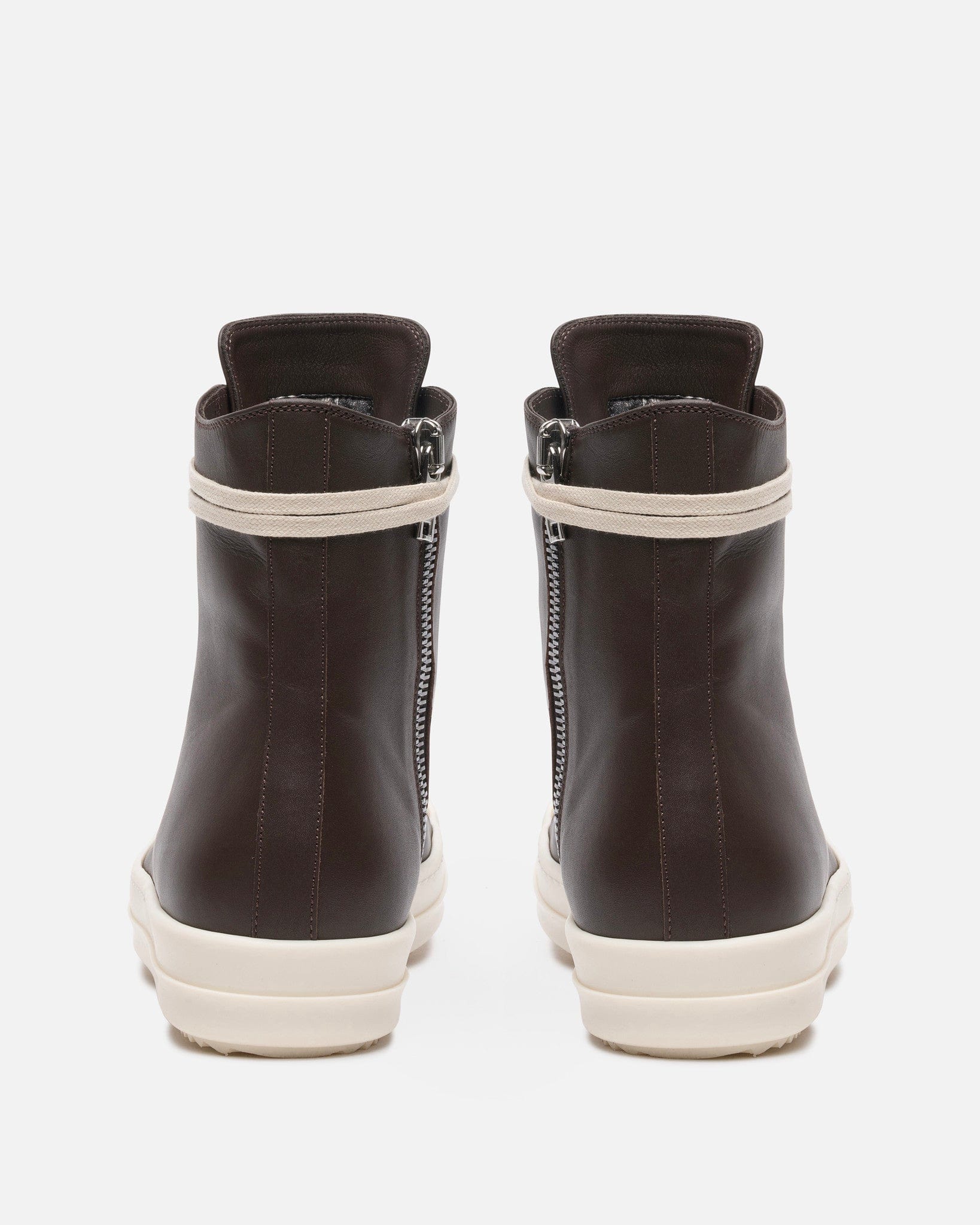 Grease Calf Leather Ramones In Brown Rick owens оригінал – Купити в Україні – збільшений вид