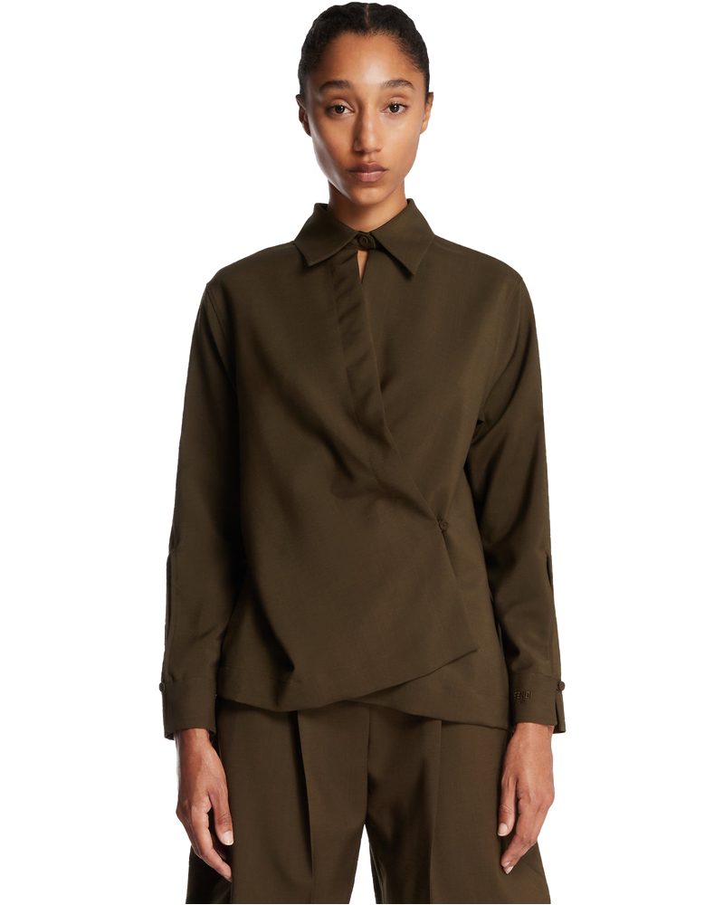 Оригінальна Green Crossover Shirt Fendi