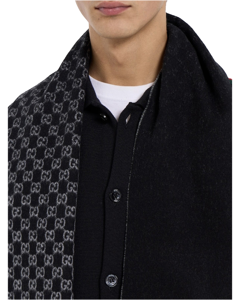 Оригінальна Gg Wool And Cashmere Scarf Gucci