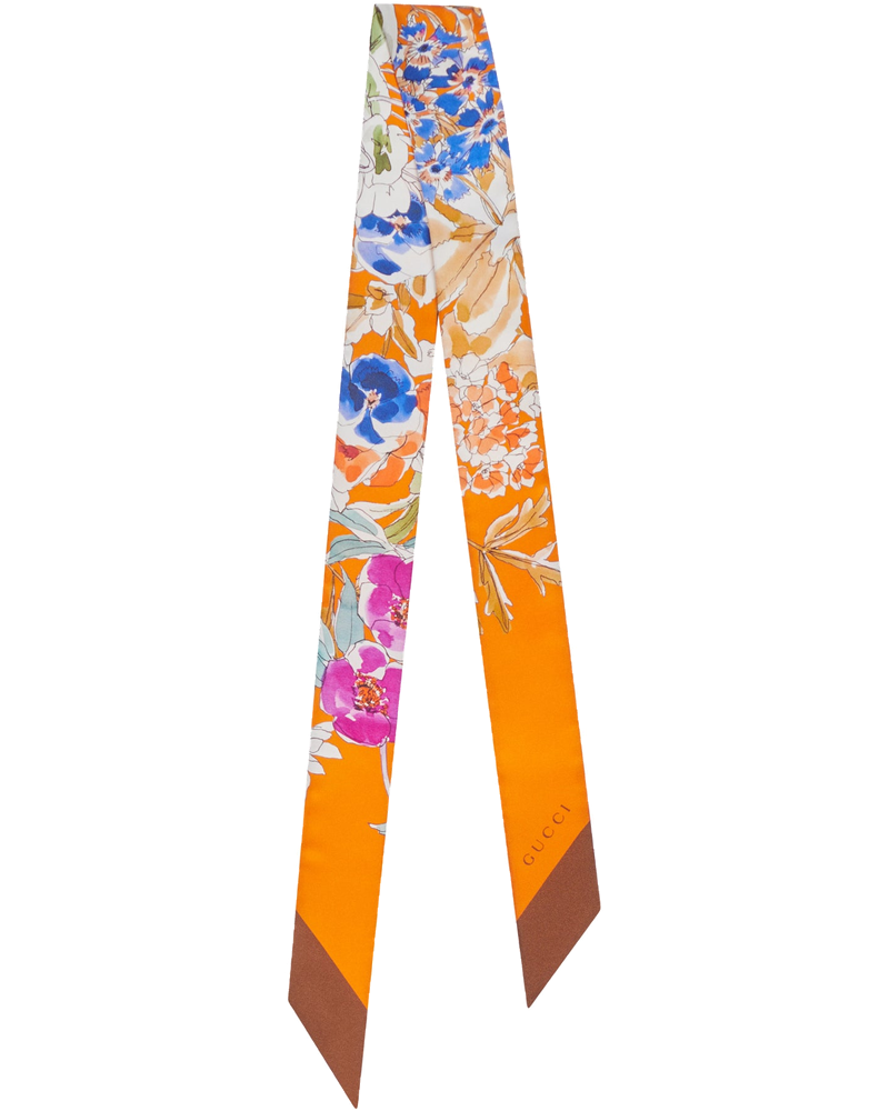 Printed Silk Twill Ribbon Gucci – Гарантія оригінальності