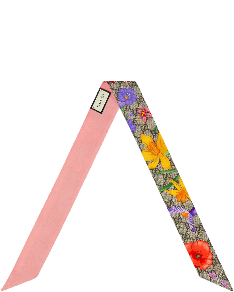 Silk Ribbon With Gg Flora Print Gucci оригінал – Купити в Україні