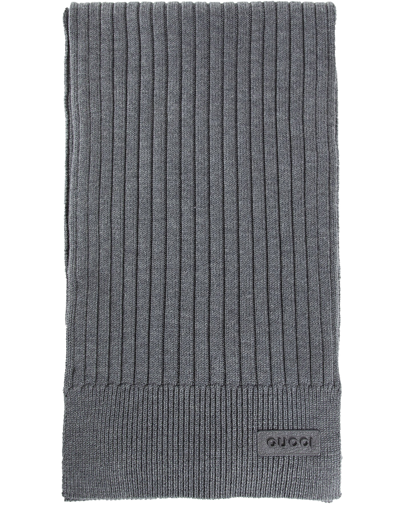Оригінальна Rib Knit Wool Scarf Gucci