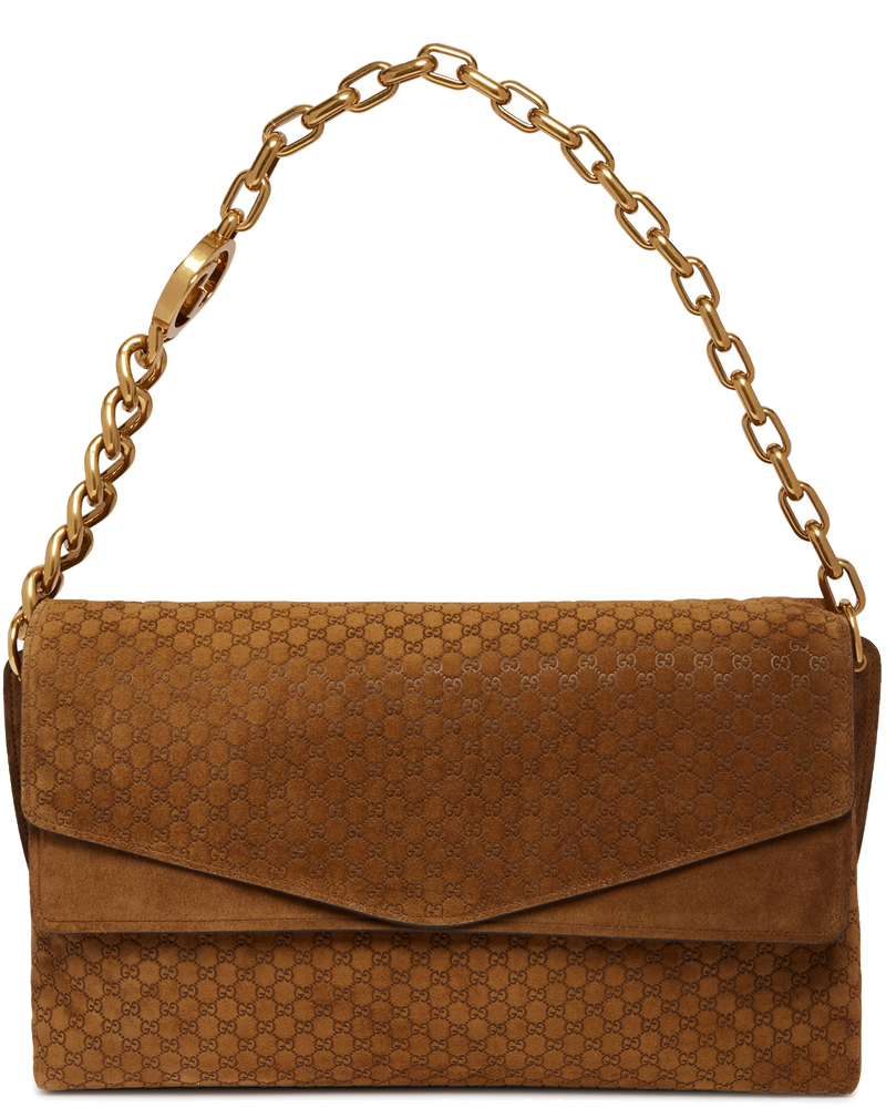Brown Large Chain Shoulder Bag Gucci – Гарантія оригінальності