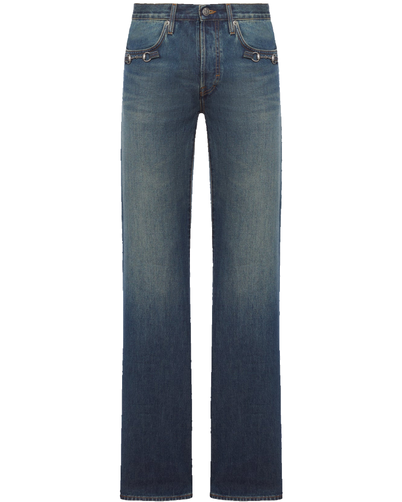 Cotton Denim Trousers With Clamp Gucci – Гарантія оригінальності