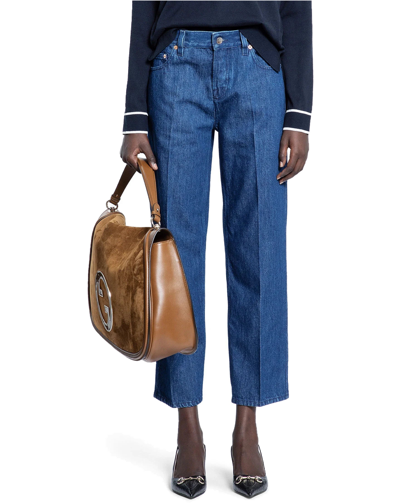 Cropped Straight Leg 5 Pocket Jeans Gucci – Гарантія оригінальності