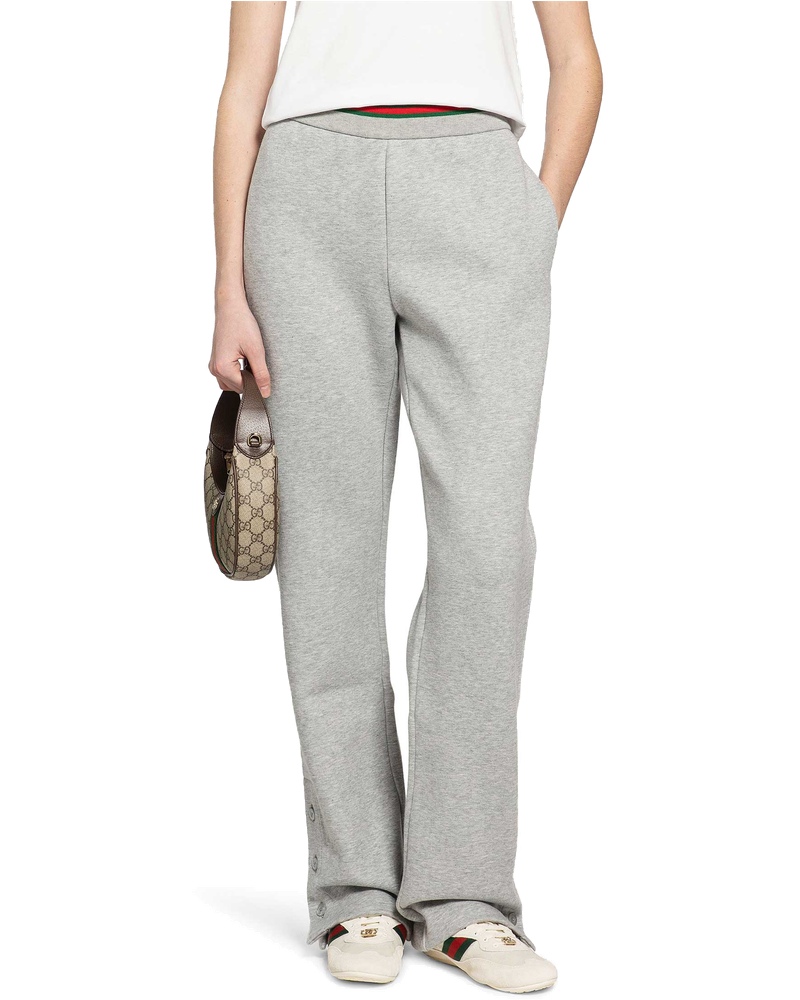 Оригінальна Cotton Jersey Leisure Trousers With Web Gucci