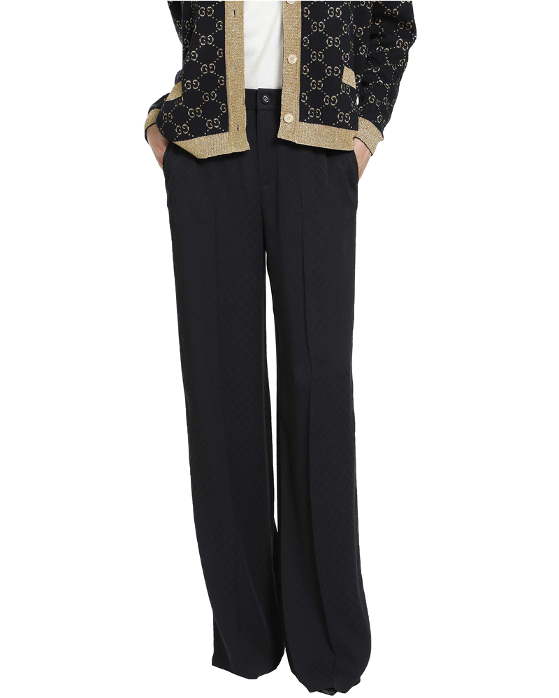 Оригінальна Silk Jacquard Trousers Gucci