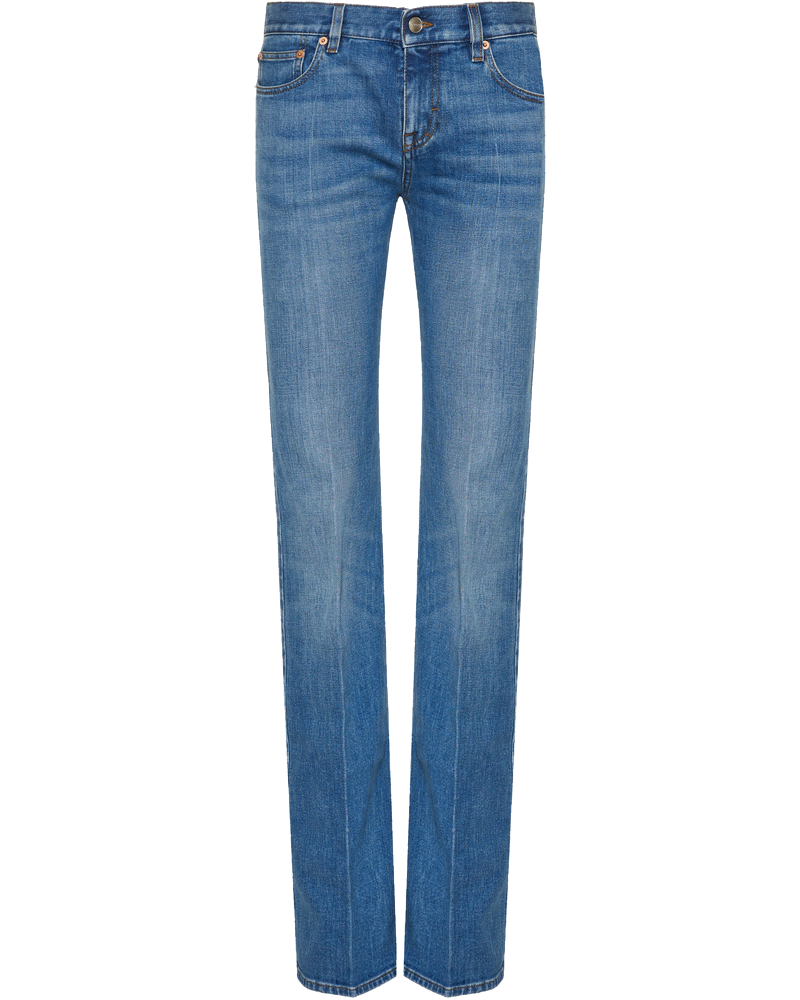 Оригінальна Five Pocket Cotton Denim Jeans Gucci