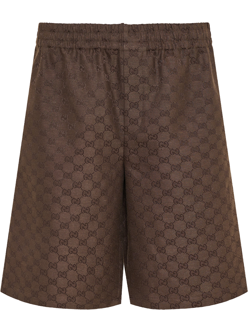 Gg Canvas Linen Blend Shorts Gucci оригінал – Купити в Україні