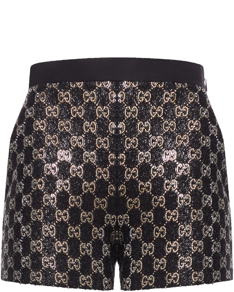 Embroidered Lamé Wool Tweed Shorts Gucci – Гарантія оригінальності