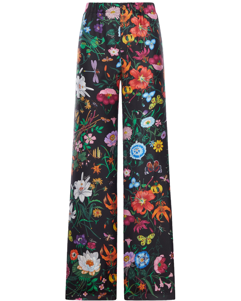 Printed Silk Twill Trousers Gucci оригінал – Купити в Україні