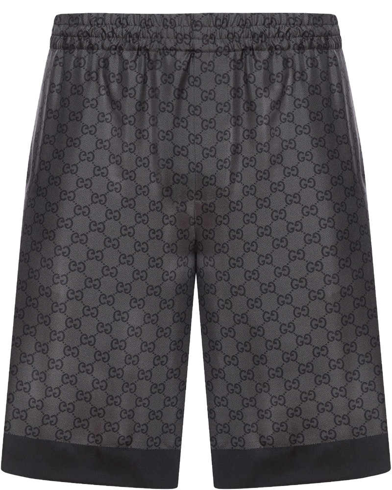 Оригінальна Printed Silk Twill Shorts Gucci