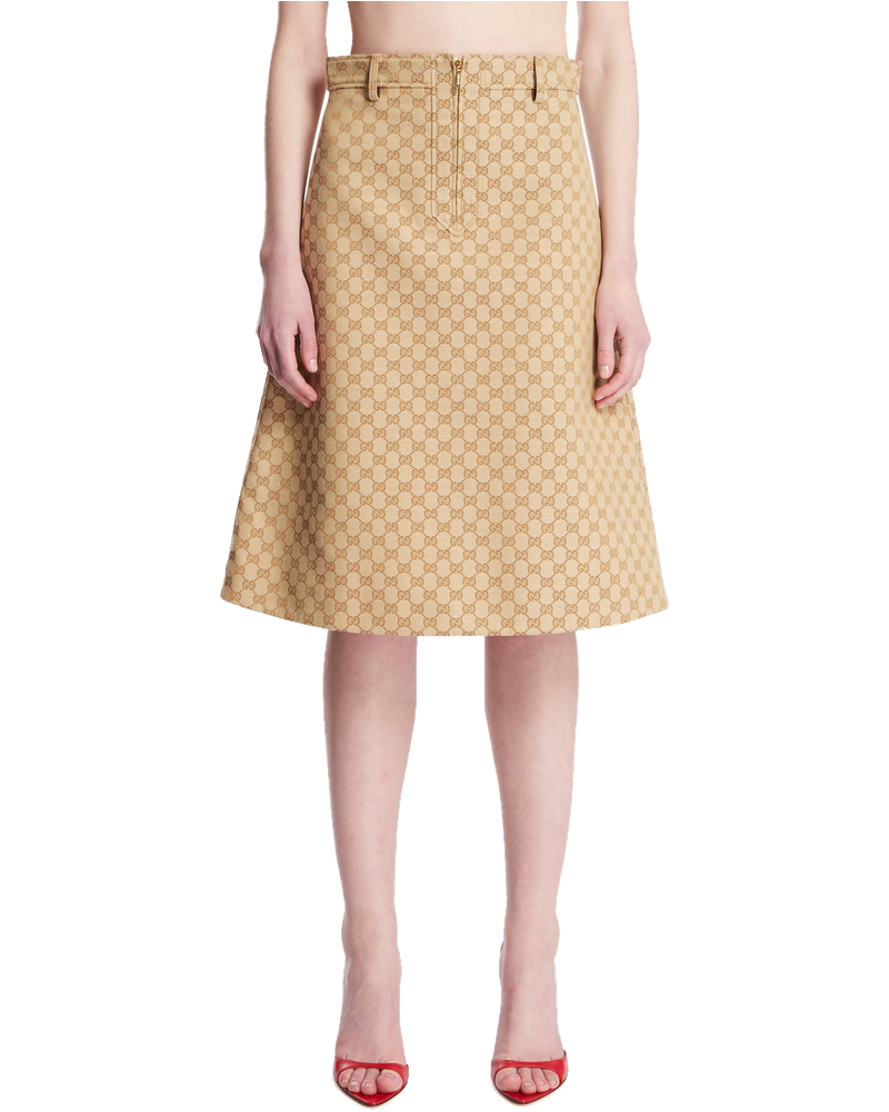 Beige Cotton Canvas Skirt Gucci оригінал – Купити в Україні