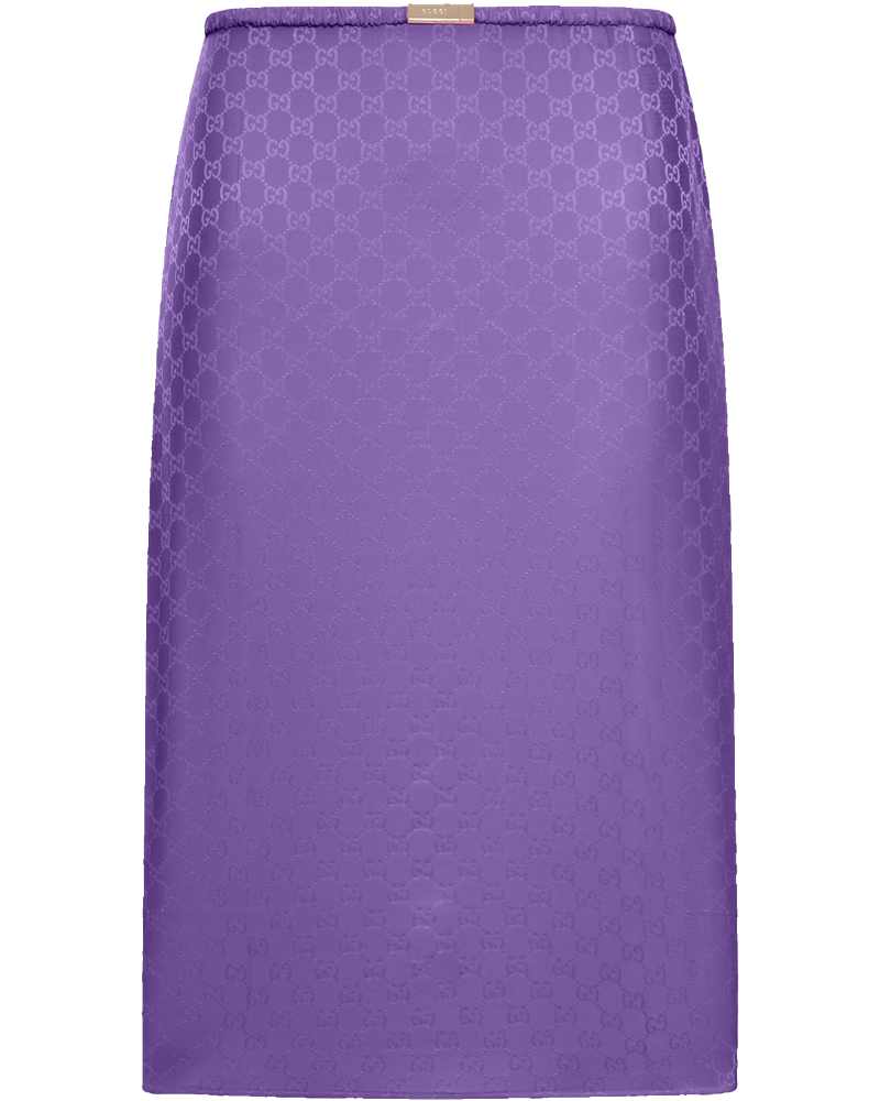 Gg Jacquard Silk Skirt Gucci – Гарантія оригінальності