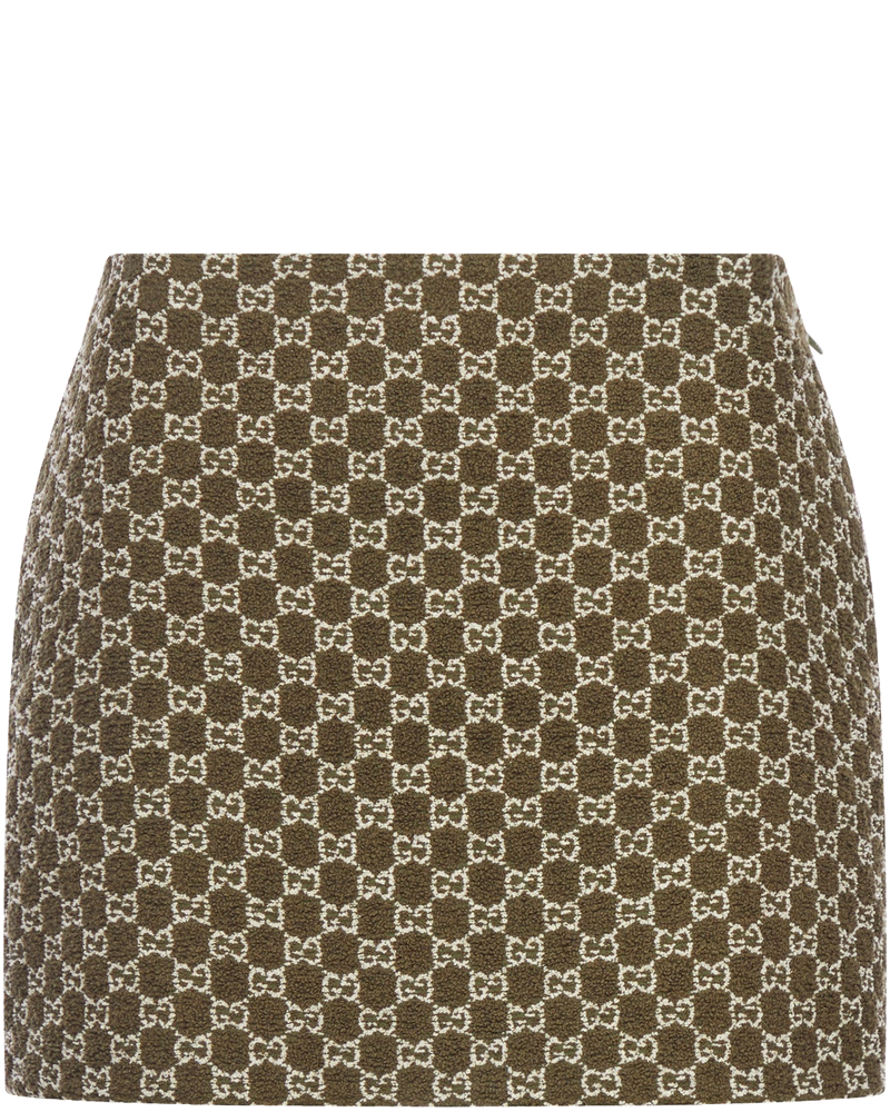 Mini Skirt In Gg Bouclé Cotton Gucci оригінал – Купити в Україні