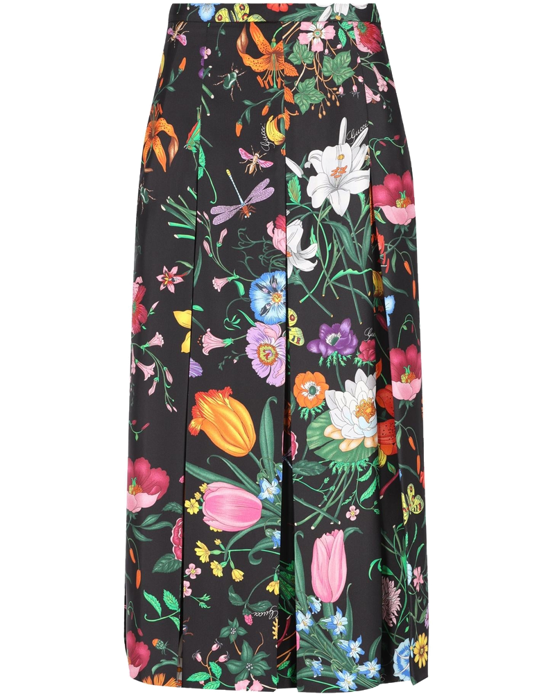 Pleated MIDI Skirt In Silk Gucci – Гарантія оригінальності