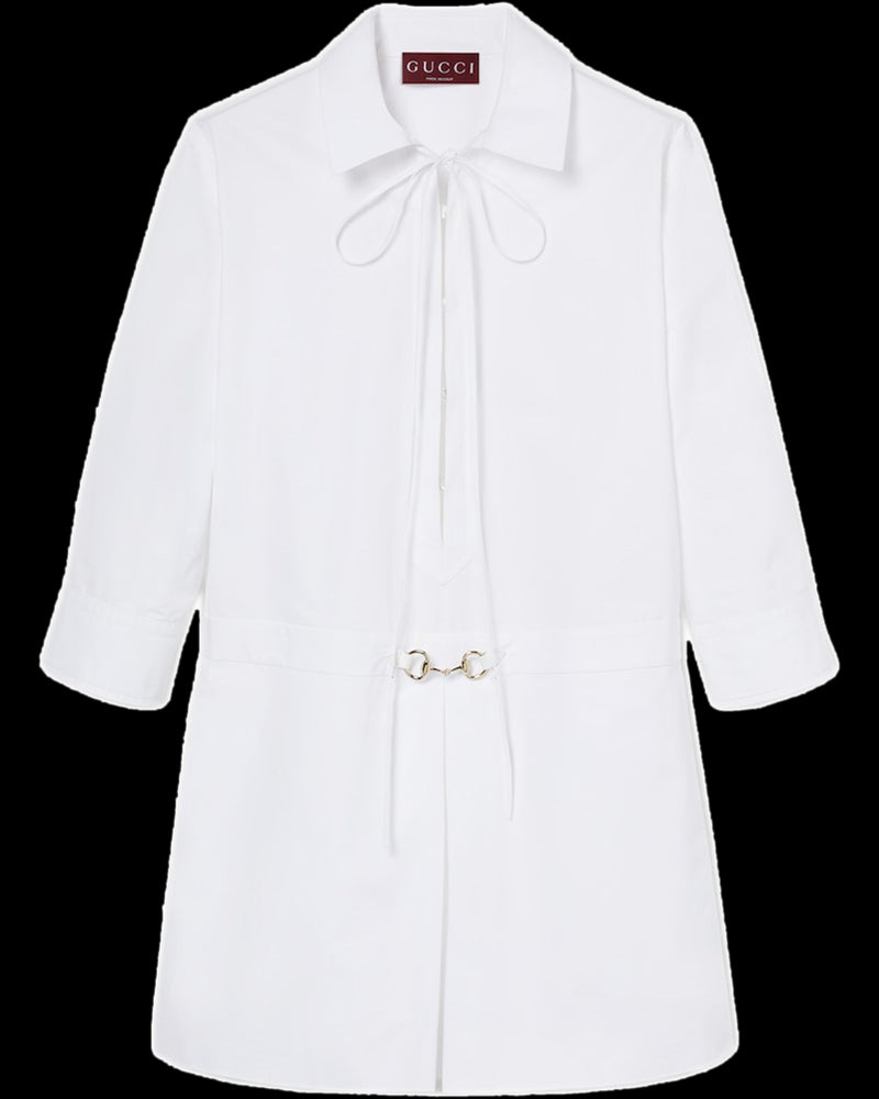 BG_REMOVED_CATALOG_Shirt dress with Horsebit - GUCCI