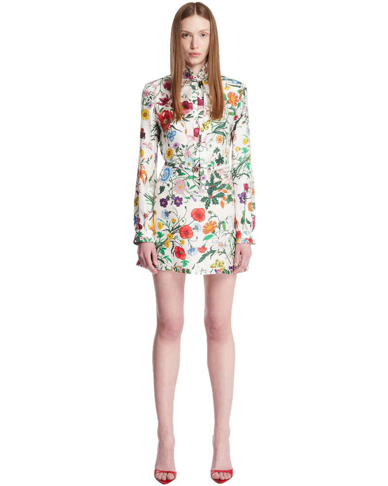Silk Twill Printed Dress Gucci оригінал – Купити в Україні