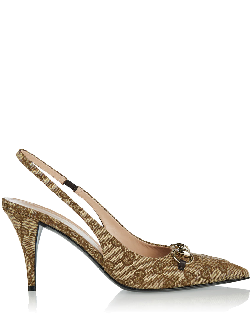 Оригінальна Gg Canvas Slingback Pumps Gucci