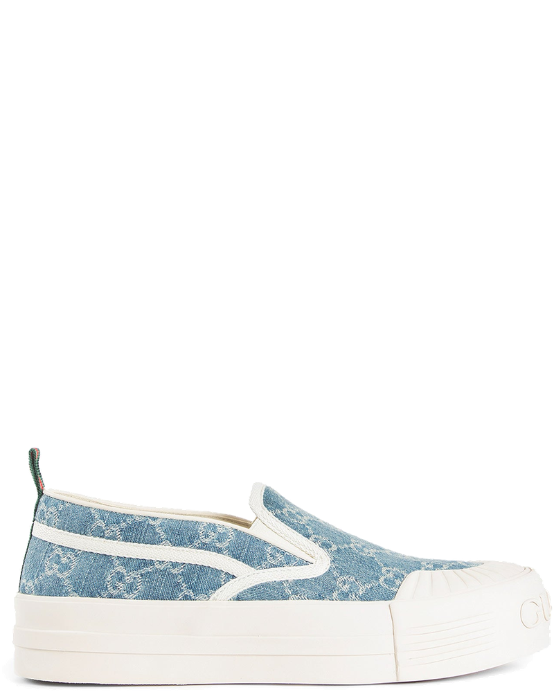 Оригінальна Gg Denim Slip-On Sneakers Gucci