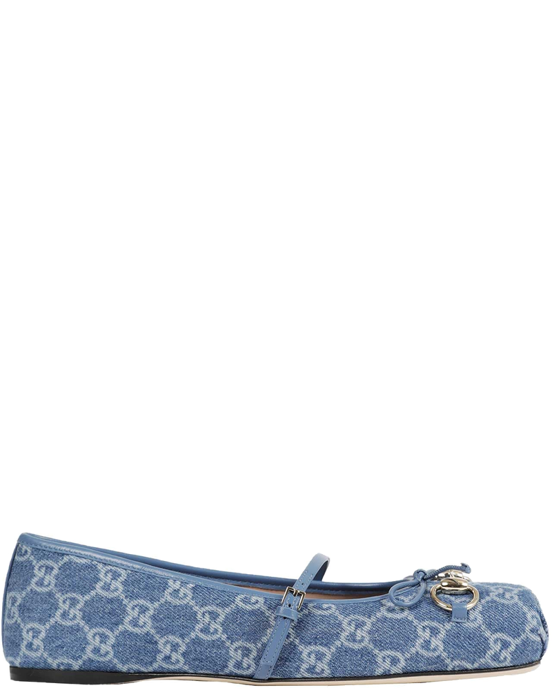 Horsebit Denim Ballet Flats Gucci – Гарантія оригінальності