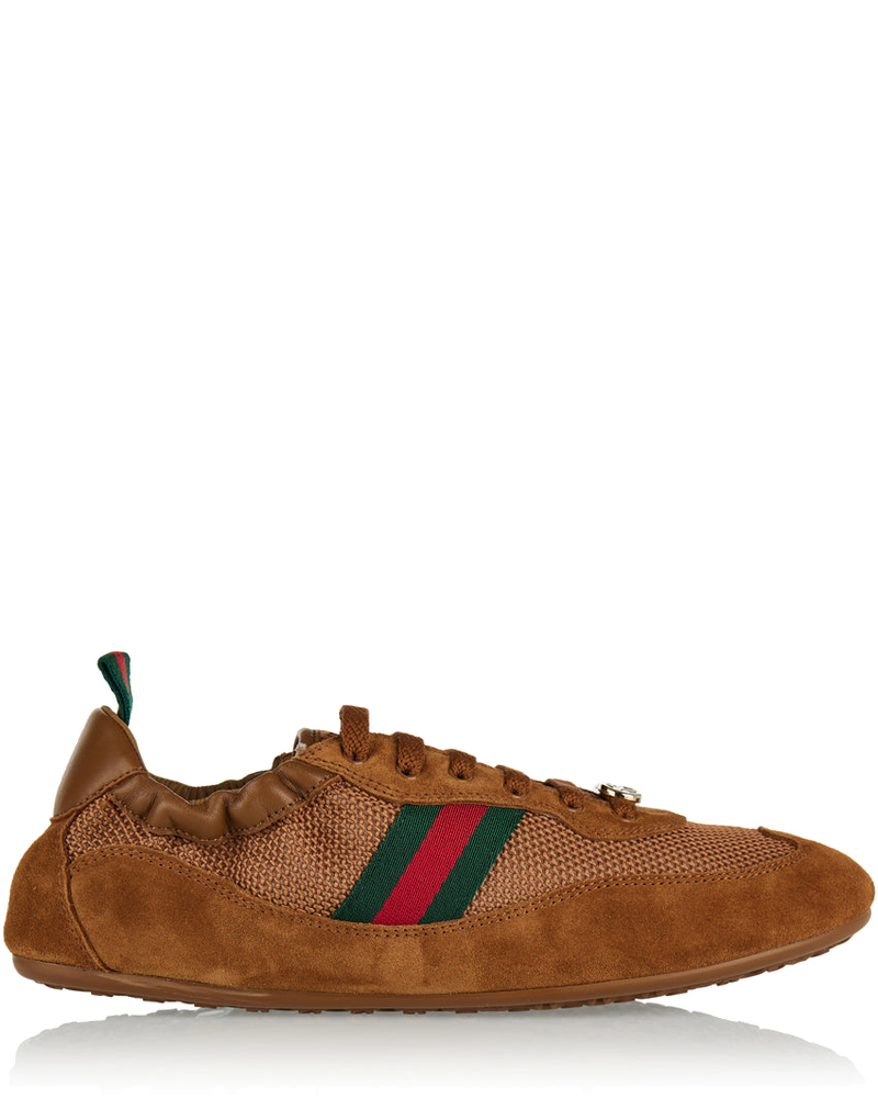 Shift Suede Trimmed Sneakers Gucci – Гарантія оригінальності