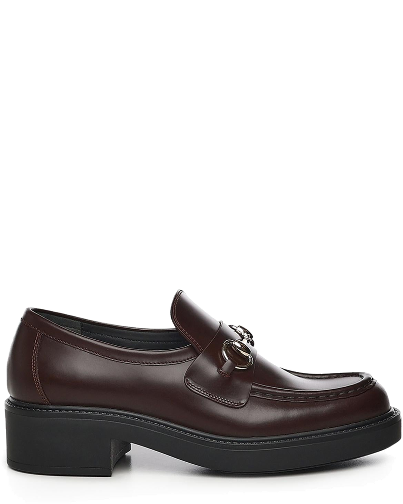 Оригінальна Mocassino In Pelle Con Morsetto Gucci