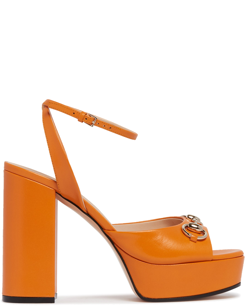 Orange Platform Sandals With Horsebit Gucci оригінал – Купити в Україні