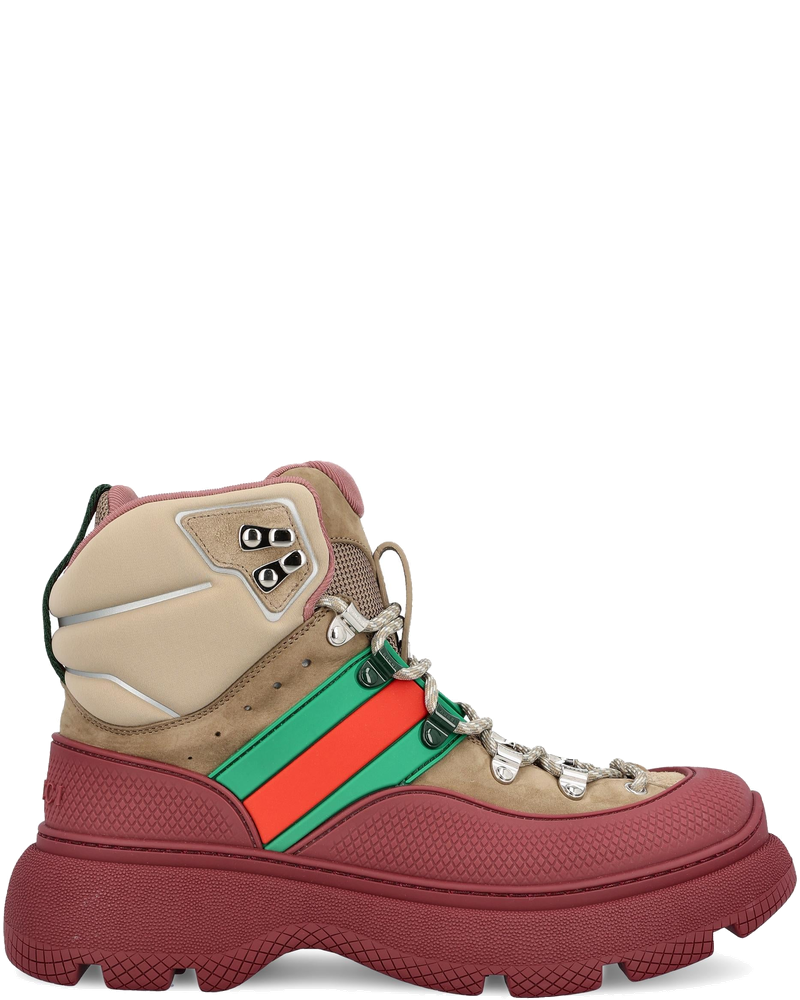 Lace Up Ankle Boots In Suede Leather Gucci – Гарантія оригінальності