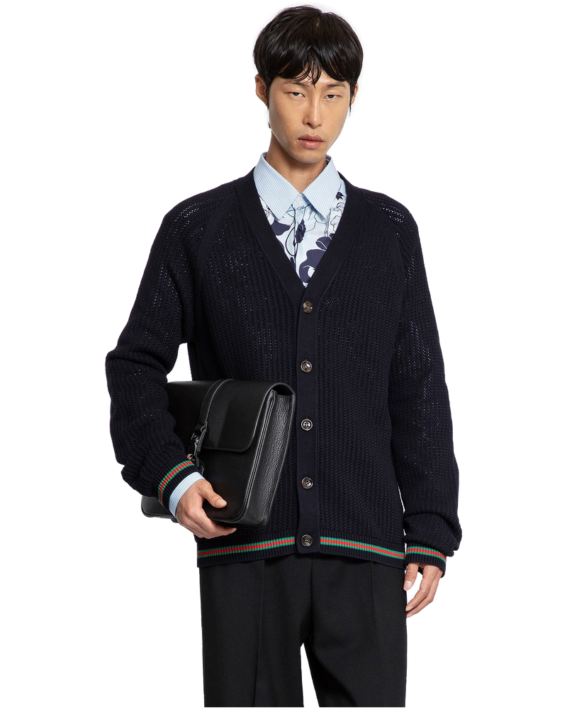 Оригінальна Cotton Web Cardigan Gucci