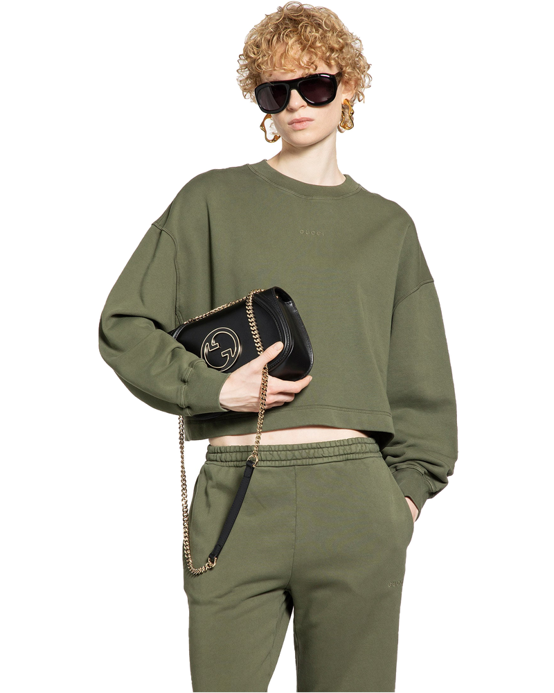 Cropped Sweatshirt In Cotton Gucci – Гарантія оригінальності