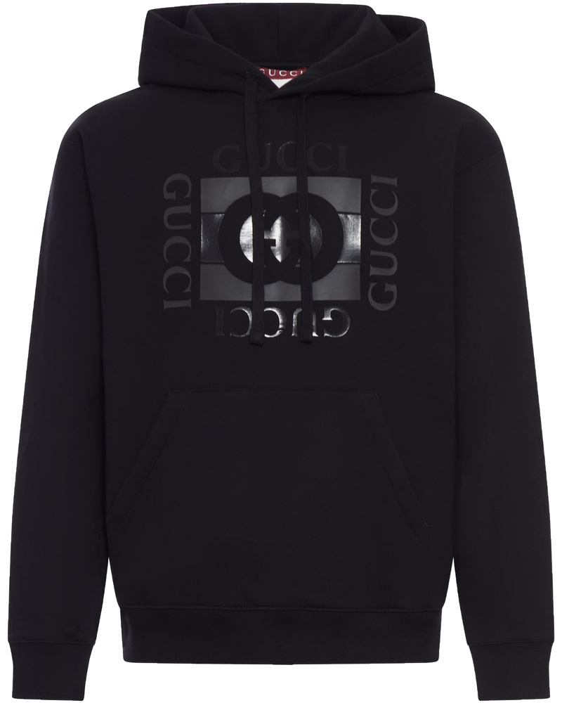 Оригінальна Cotton Jersey Hoodie With Print Gucci
