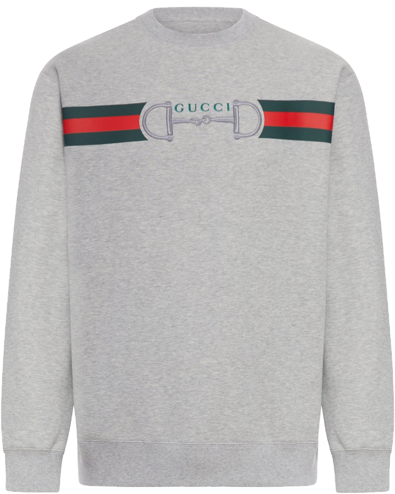 Cotton Jersey Sweatshirt With Printed Logo Gucci оригінал – Купити в Україні